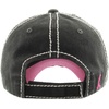 image:imageFunky Junque Pink Ribbon Awareness Cap Embroidered Cotton Baseball Hat  Soft cotton cap with embroidered pink ribbon for October awareness charity walks fundraising amp survivor giftsThis is My Fight Hat  Black