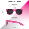 image:imageFunky Junque Polarized Retro Sunglasses Bridal Party Shades  Lightweight polarized sunglasses with contoured arms for bachelorette parties engagements honeymoons amp bridal showersSolid  Hot Pink
