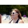 image:imageFunky Junque Polarized Retro Sunglasses Bridal Party Shades  Lightweight polarized sunglasses with contoured arms for bachelorette parties engagements honeymoons amp bridal showersIm the Bride  White