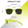 image:imageFunky Junque Polarized Retro Sunglasses Bridal Party Shades  Lightweight polarized sunglasses with contoured arms for bachelorette parties engagements honeymoons amp bridal showersSolid  Neon Yellow