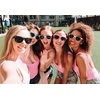 image:imageFunky Junque Polarized Retro Sunglasses Bridal Party Shades  Lightweight polarized sunglasses with contoured arms for bachelorette parties engagements honeymoons amp bridal showers3 Pack  Bride Tribe Hot Pink