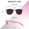 image:imageFunky Junque Polarized Retro Sunglasses Bridal Party Shades  Lightweight polarized sunglasses with contoured arms for bachelorette parties engagements honeymoons amp bridal showersSolid  Light Pink