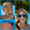 image:imageFunky Junque Polarized Retro Sunglasses Bridal Party Shades  Lightweight polarized sunglasses with contoured arms for bachelorette parties engagements honeymoons amp bridal showersIll Bring the  Bail Money Aqua