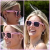 image:imageFunky Junque Polarized Retro Sunglasses Bridal Party Shades  Lightweight polarized sunglasses with contoured arms for bachelorette parties engagements honeymoons amp bridal showersIll Bring the  Alibi Light Pink