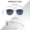 image:imageFunky Junque Polarized Retro Sunglasses Bridal Party Shades  Lightweight polarized sunglasses with contoured arms for bachelorette parties engagements honeymoons amp bridal showersIm the Bride  White