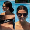 image:imageFunky Junque Polarized Retro Sunglasses Bridal Party Shades  Lightweight polarized sunglasses with contoured arms for bachelorette parties engagements honeymoons amp bridal showersIll Bring the  Whiskey Black
