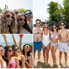image:imageFunky Junque Polarized Retro Sunglasses Bridal Party Shades  Lightweight polarized sunglasses with contoured arms for bachelorette parties engagements honeymoons amp bridal showers3 Pack  Solids  BlackHot PinkNeon Yellow