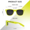 image:imageFunky Junque Polarized Retro Sunglasses Bridal Party Shades  Lightweight polarized sunglasses with contoured arms for bachelorette parties engagements honeymoons amp bridal showersIll Bring the  Dance Moves Neon Yellow