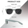 image:imageFunky Junque Polarized Retro Sunglasses Bridal Party Shades  Lightweight polarized sunglasses with contoured arms for bachelorette parties engagements honeymoons amp bridal showersSolid  Heather Grey
