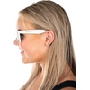 image:imageFunky Junque Polarized Retro Sunglasses Bridal Party Shades  Lightweight polarized sunglasses with contoured arms for bachelorette parties engagements honeymoons amp bridal showersBride White