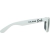image:imageFunky Junque Polarized Retro Sunglasses Bridal Party Shades  Lightweight polarized sunglasses with contoured arms for bachelorette parties engagements honeymoons amp bridal showersIm the Bride  White