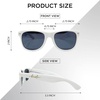 image:imageFunky Junque Polarized Retro Sunglasses Bridal Party Shades  Lightweight polarized sunglasses with contoured arms for bachelorette parties engagements honeymoons amp bridal showersBride White