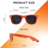 image:imageFunky Junque Polarized Retro Sunglasses Bridal Party Shades  Lightweight polarized sunglasses with contoured arms for bachelorette parties engagements honeymoons amp bridal showersIll Bring the  Drama Neon Orange