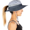image:imageFunky Junque Ponytail Messy Bun Sun Hat UPF 50 Mesh Bucket Cap  Lightweight mesh ponytail bucket hat with openback hole for hiking running gardening beach amp fishingGreyCharcoal