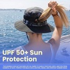 image:imageFunky Junque Ponytail Messy Bun Sun Hat UPF 50 Mesh Bucket Cap  Lightweight mesh ponytail bucket hat with openback hole for hiking running gardening beach amp fishingBlackBlack Camo