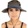 image:imageFunky Junque Ponytail Messy Bun Sun Hat UPF 50 Mesh Bucket Cap  Lightweight mesh ponytail bucket hat with openback hole for hiking running gardening beach amp fishing2 Pack GreyCharcoal  OliveCharcoal