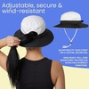 image:imageFunky Junque Ponytail Messy Bun Sun Hat UPF 50 Mesh Bucket Cap  Lightweight mesh ponytail bucket hat with openback hole for hiking running gardening beach amp fishingBeigeBlack