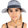 image:imageFunky Junque Ponytail Messy Bun Sun Hat UPF 50 Mesh Bucket Cap  Lightweight mesh ponytail bucket hat with openback hole for hiking running gardening beach amp fishingGreyCharcoal