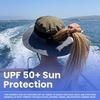 image:imageFunky Junque Ponytail Messy Bun Sun Hat UPF 50 Mesh Bucket Cap  Lightweight mesh ponytail bucket hat with openback hole for hiking running gardening beach amp fishingOliveCharcoal