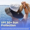 image:imageFunky Junque Ponytail Messy Bun Sun Hat UPF 50 Mesh Bucket Cap  Lightweight mesh ponytail bucket hat with openback hole for hiking running gardening beach amp fishingBlackGrey