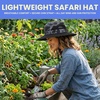 image:imageFunky Junque Ponytail Messy Bun Sun Hat UPF 50 Mesh Bucket Cap  Lightweight mesh ponytail bucket hat with openback hole for hiking running gardening beach amp fishingBlackBlack Camo