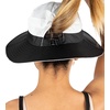 image:imageFunky Junque Ponytail Messy Bun Sun Hat UPF 50 Mesh Bucket Cap  Lightweight mesh ponytail bucket hat with openback hole for hiking running gardening beach amp fishing2 Pack BlackBlack Camo  BeigeBlack