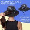 image:imageFunky Junque Ponytail Messy Bun Sun Hat UPF 50 Mesh Bucket Cap  Lightweight mesh ponytail bucket hat with openback hole for hiking running gardening beach amp fishingBlackBlack Camo