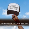 image:imageFunky Junque Premium Mesh Snapback Trucker Hat  Stylish Comfort for All  Patriotic Humor amp More  Lightweight Foam Trucker Hat with Adjustable Snapback Concerts Festivals and Weekend Wear Funny Trucker HatsExcuse Me  You Look Like You Love Me  BrownWhite