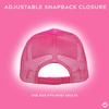 image:imageFunky Junque Premium Mesh Snapback Trucker Hat  Stylish Comfort for All  Patriotic Humor amp More  Lightweight Foam Trucker Hat with Adjustable Snapback Concerts Festivals and Weekend Wear Funny Trucker HatsMight Be Water Might Be Vodka WhiteHot Pink