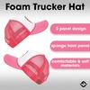 image:imageFunky Junque Premium Mesh Snapback Trucker Hat  Stylish Comfort for All  Patriotic Humor amp More  Lightweight Foam Trucker Hat with Adjustable Snapback Concerts Festivals and Weekend Wear Funny Trucker HatsSmiley Lightning Bolt  Hot PinkWhite