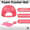 image:imageFunky Junque Premium Mesh Snapback Trucker Hat  Stylish Comfort for All  Patriotic Humor amp More  Lightweight Foam Trucker Hat with Adjustable Snapback Concerts Festivals and Weekend Wear Funny Trucker HatsSmiley Lightning Bolt  Hot PinkWhite