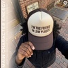 image:imageFunky Junque Premium Mesh Snapback Trucker Hat  Stylish Comfort for All  Patriotic Humor amp More  Lightweight Foam Trucker Hat with Adjustable Snapback Concerts Festivals and Weekend Wear Funny Trucker HatsIm the Friend in Low Places  BeigeBrown