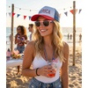 image:imageFunky Junque Premium Mesh Snapback Trucker Hat  Stylish Comfort for All  Patriotic Humor amp More  Lightweight Foam Trucker Hat with Adjustable Snapback Concerts Festivals and Weekend Wear Funny Trucker HatsHat Merica  Sunglasses Usa