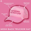image:imageFunky Junque Premium Mesh Snapback Trucker Hat  Stylish Comfort for All  Patriotic Humor amp More  Lightweight Foam Trucker Hat with Adjustable Snapback Concerts Festivals and Weekend Wear Funny Trucker HatsThat Sounds Like a Mans Job  Light Pink