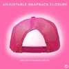 image:imageFunky Junque Premium Mesh Snapback Trucker Hat  Stylish Comfort for All  Patriotic Humor amp More  Lightweight Foam Trucker Hat with Adjustable Snapback Concerts Festivals and Weekend Wear Funny Trucker HatsPink Pony Club  WhiteHot Pink