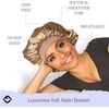 image:imageFunky Junque Satin Silk Sleep Bonnet Reversible Hair Wrap Cap  Premium satin sleep bonnet with reversible dualcolor design for bedtime hair protection curly styles amp braidsChampagne