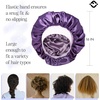 image:imageFunky Junque Satin Silk Sleep Bonnet Reversible Hair Wrap Cap  Premium satin sleep bonnet with reversible dualcolor design for bedtime hair protection curly styles amp braidsVioletDark Purple