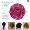 image:imageFunky Junque Satin Silk Sleep Bonnet Reversible Hair Wrap Cap  Premium satin sleep bonnet with reversible dualcolor design for bedtime hair protection curly styles amp braidsMagenta