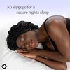 image:imageFunky Junque Satin Silk Sleep Bonnet Reversible Hair Wrap Cap  Premium satin sleep bonnet with reversible dualcolor design for bedtime hair protection curly styles amp braidsLeopardBlack Tie Band