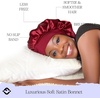 image:imageFunky Junque Satin Silk Sleep Bonnet Reversible Hair Wrap Cap  Premium satin sleep bonnet with reversible dualcolor design for bedtime hair protection curly styles amp braidsBurgundy