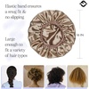 image:imageFunky Junque Satin Silk Sleep Bonnet Reversible Hair Wrap Cap  Premium satin sleep bonnet with reversible dualcolor design for bedtime hair protection curly styles amp braidsChampagne