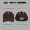 image:imageFunky Junque Solid Trucker Hat  Lightweight Polyester Hat with Sun Protection Everyday Outdoor and Vacation Trendy Hats for Women and MenBrown