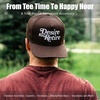image:imageFunky Junque Solid Trucker Hat  Lightweight Polyester Hat with Sun Protection Everyday Outdoor and Vacation Trendy Hats for Women and MenDesire to Retire  Brown