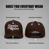 image:imageFunky Junque Solid Trucker Hat  Lightweight Polyester Hat with Sun Protection Everyday Outdoor and Vacation Trendy Hats for Women and MenDesire to Retire  Brown