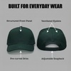 image:imageFunky Junque Solid Trucker Hat  Lightweight Polyester Hat with Sun Protection Everyday Outdoor and Vacation Trendy Hats for Women and MenForest Green