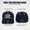 image:imageFunky Junque Solid Trucker Hat  Lightweight Polyester Hat with Sun Protection Everyday Outdoor and Vacation Trendy Hats for Women and MenIm So Mentally Stable Its Insane  Navy