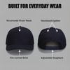 image:imageFunky Junque Solid Trucker Hat  Lightweight Polyester Hat with Sun Protection Everyday Outdoor and Vacation Trendy Hats for Women and MenNavy