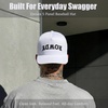 image:imageFunky Junque Solid Trucker Hat  Lightweight Polyester Hat with Sun Protection Everyday Outdoor and Vacation Trendy Hats for Women and MenRowdy Upside Down  White