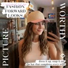 image:imageFunky Junque Trucker Snapback Hat  Lightweight Canvas Trucker Hat with Adjustable Snapback Golf Beach and Everyday Trendy Trucker Hats for Women and MenGingham Print  Pink  WhiteBeige