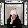 image:imageFunky Junque Trucker Snapback Hat  Lightweight Canvas Trucker Hat with Adjustable Snapback Golf Beach and Everyday Trendy Trucker Hats for Women and MenChecker Print  PurpleBeige